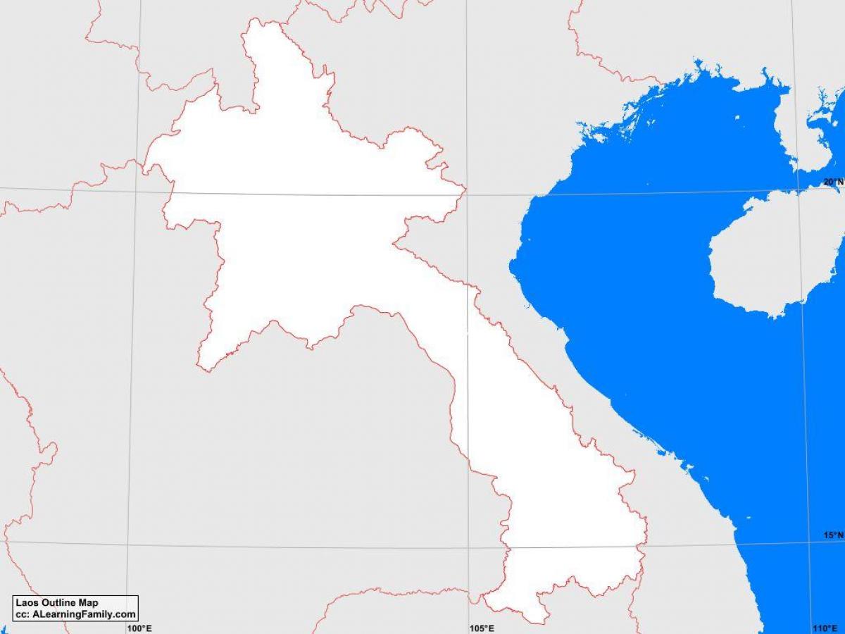 Kort over laos oversigt