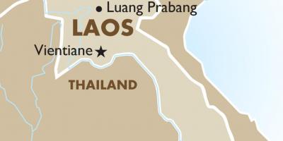 Kort over hovedstaden i laos 