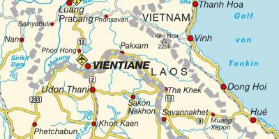 Lufthavne i laos kort